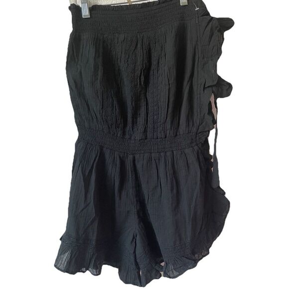 New Free People Feelin' Fancy Romper NEW Size XS Black - Picture 5 of 6